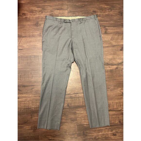 Incotex Classic Fit Pattern "B" Gray Front Pleat Straight Dress Pants Sz 40 x 31 - Picture 1 of 16